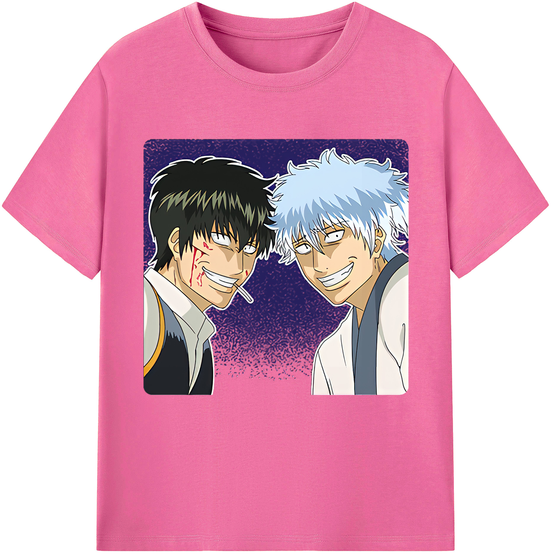（画像用） ぎんたま 坂田銀時（さかたぎんとき） 神楽 志村新八（しむら しんぱち） GINTAMA Sakata Gintoki Kagura Shimura Shinpachi レディースカジュアルプリントTシャツ（綿100％）